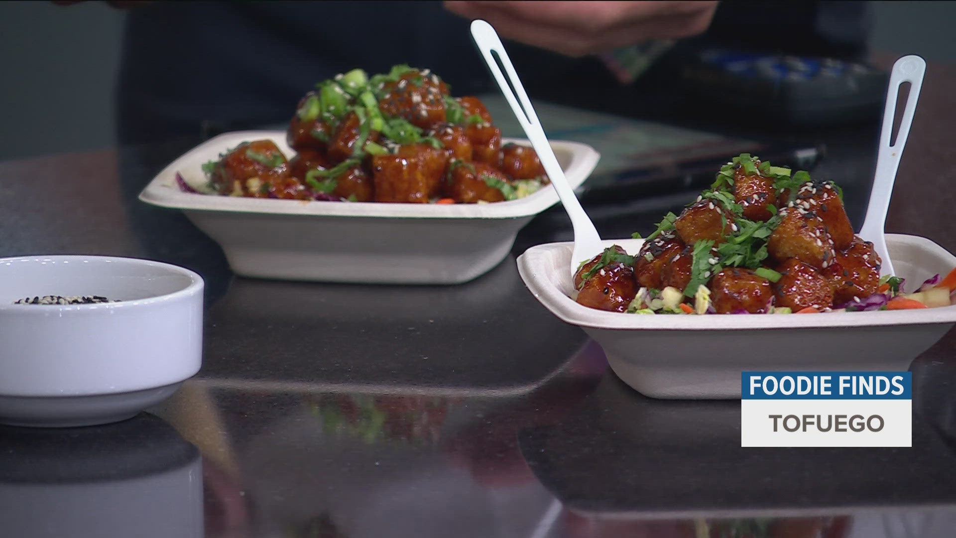 Deep-Fried Tofuego Bites can be found in the Lee & Rose Warner Coliseum. 