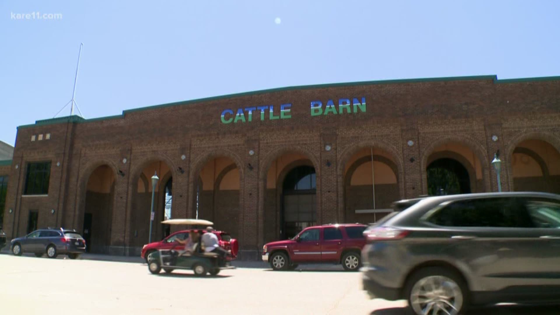 Crews are busy getting the Cattle Barn repaired before the Minnesota State Fair.