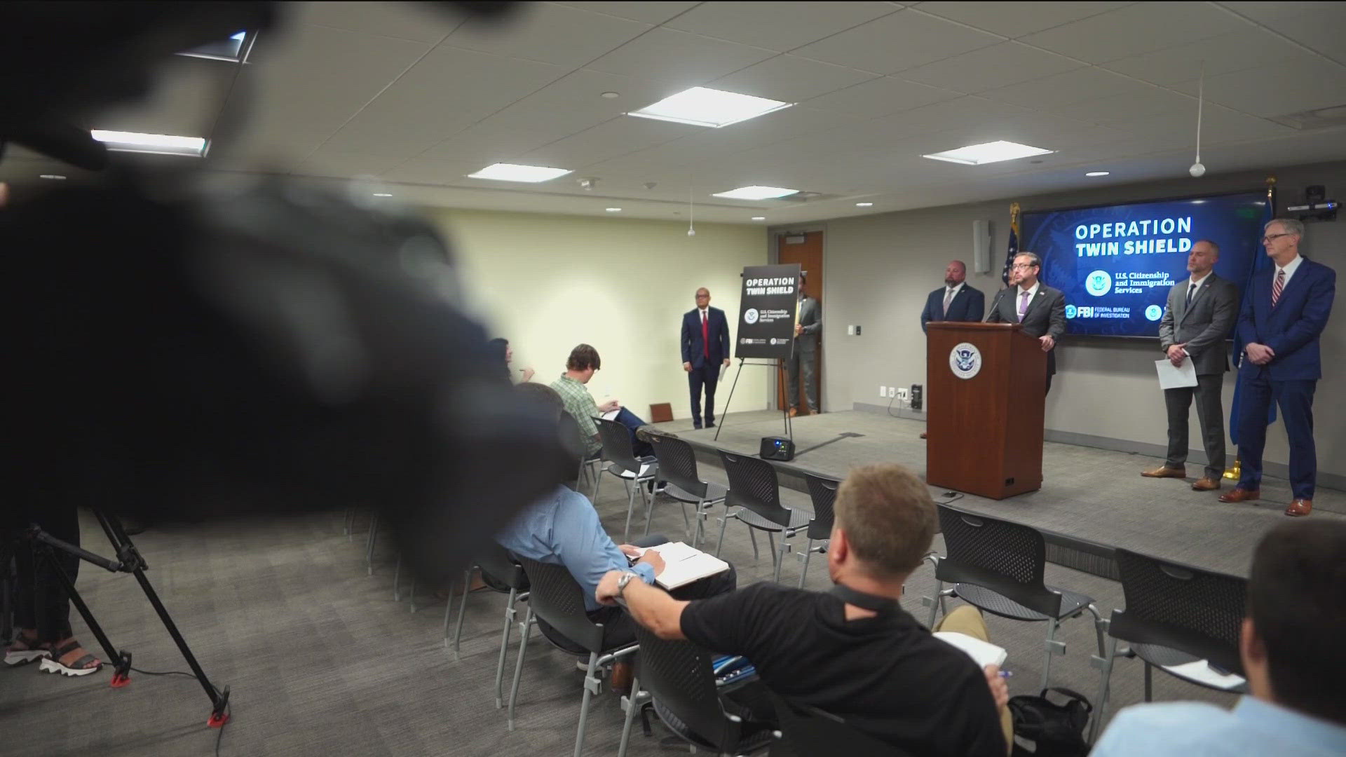 Federal immigration officials announced Tuesday the discovery of widespread immigration fraud.
