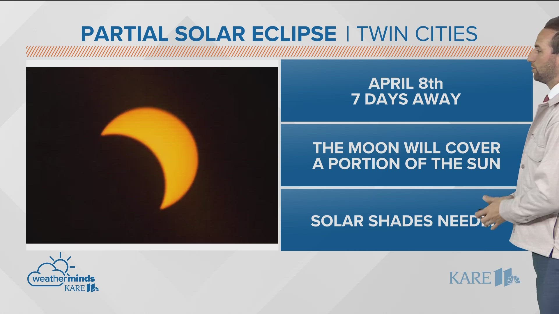 On April 8, Minnesota residents have a chance to see a partial solar eclipse. Grab those solar shades!
