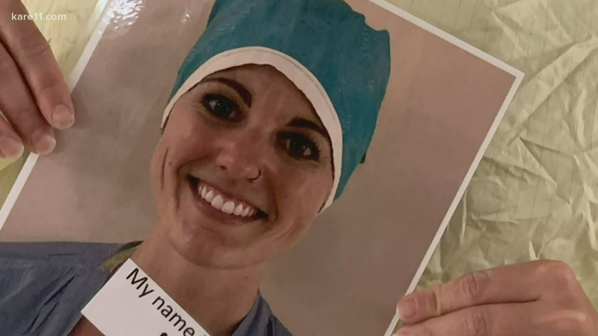 Nurses, docs & techs at M Health Fairview hospitals are posting pics of their smiling faces in their patients' rooms - the only way smiles can be seen.