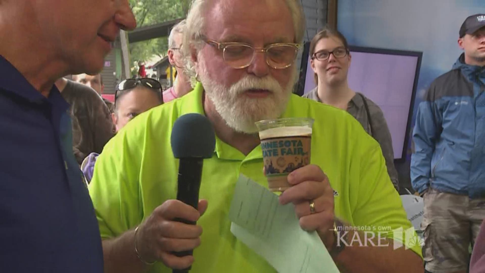 You can pick up a Maple Cream Nitro Cold Press from Farmers Union Coffee Shop, located on the north side of Dan Patch between Cooper and Cosgrove Street at the Minnesota State Fair. http://kare11.tv/2bz9UWH