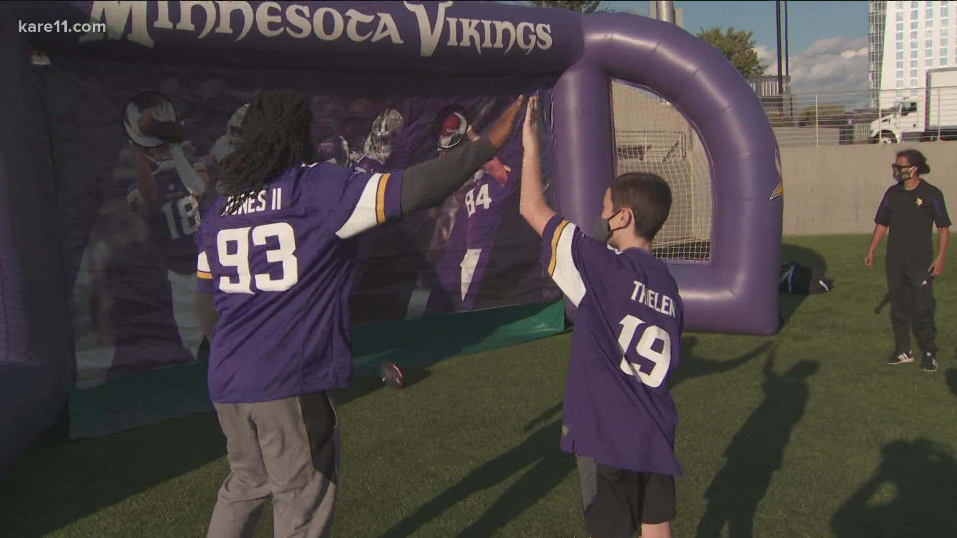 The Vikings teamed up with Shriner's Children's Hospital to provide the experience for current and former patients.