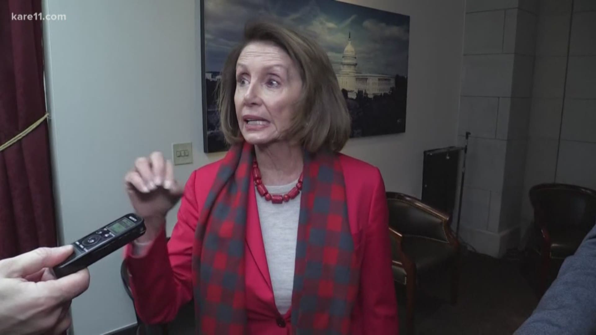 Speaker of the House Nancy Pelosi asked President Donald Trump on Wednesday to delay his State of the Union address until after the government shutdown ends. https://kare11.tv/2TVh9eM