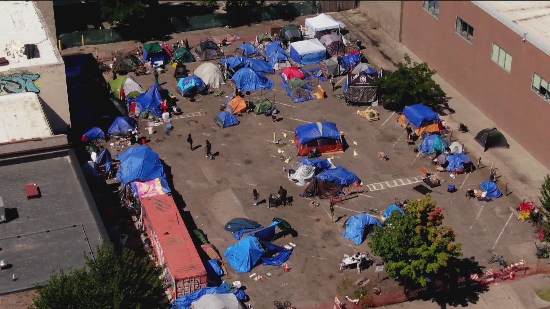 The landowner, who opened a homeless encampment where seven people were later shot, rejected a proposal from the city to discuss solutions with him for 90 days.