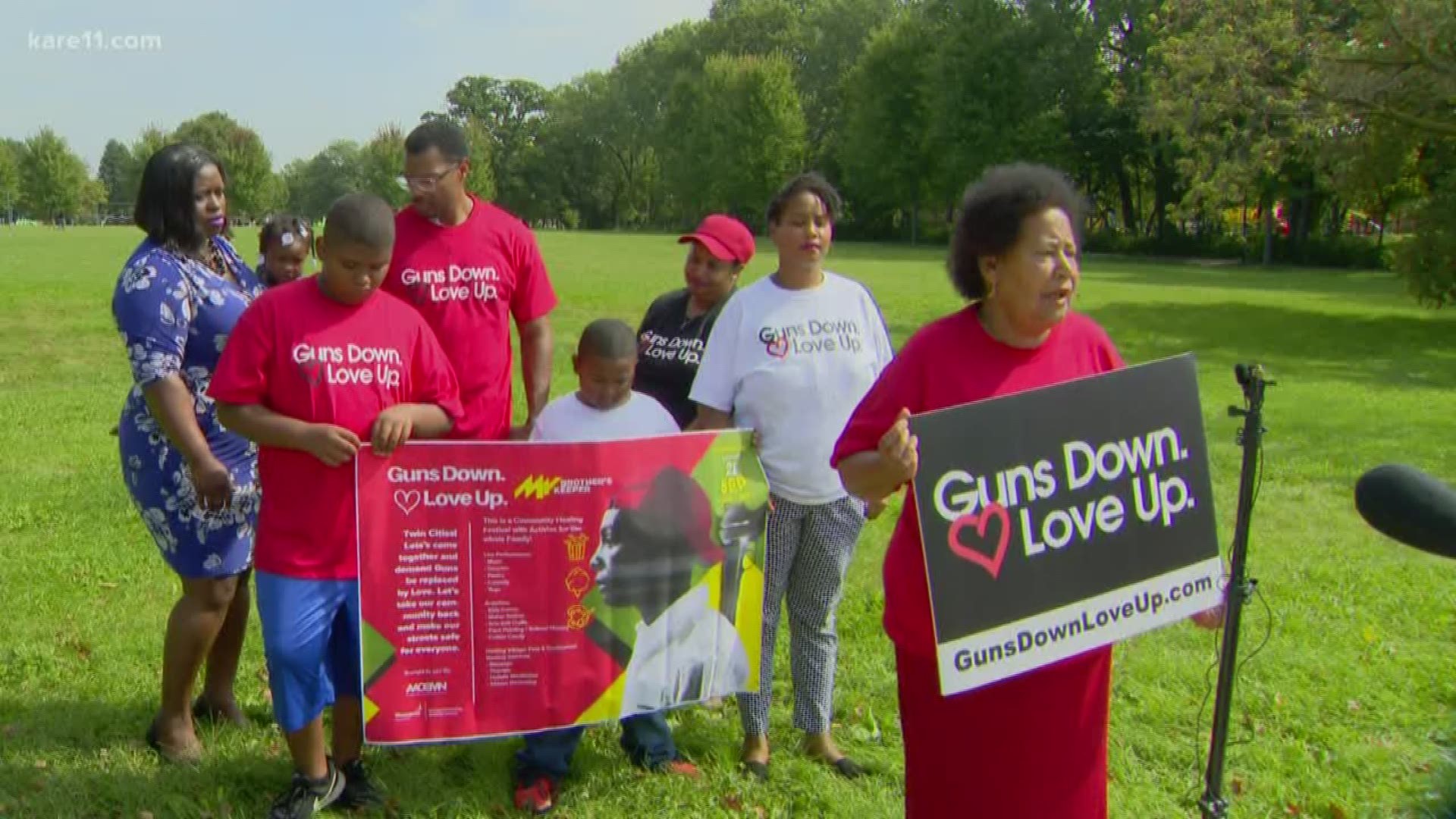 The "Guns Down, Love Up" Foundation was created to honor Tyrone Williams, a community activist who was shot and killed in Minneapolis last year.