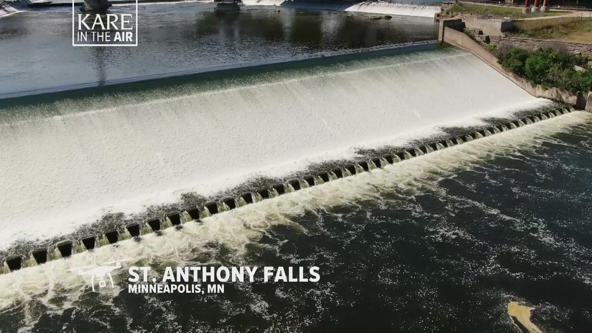Our KARE in the Air summer series takes us over St. Anthony Falls, what some call the only 'true' waterfall on the entire Mississippi river.