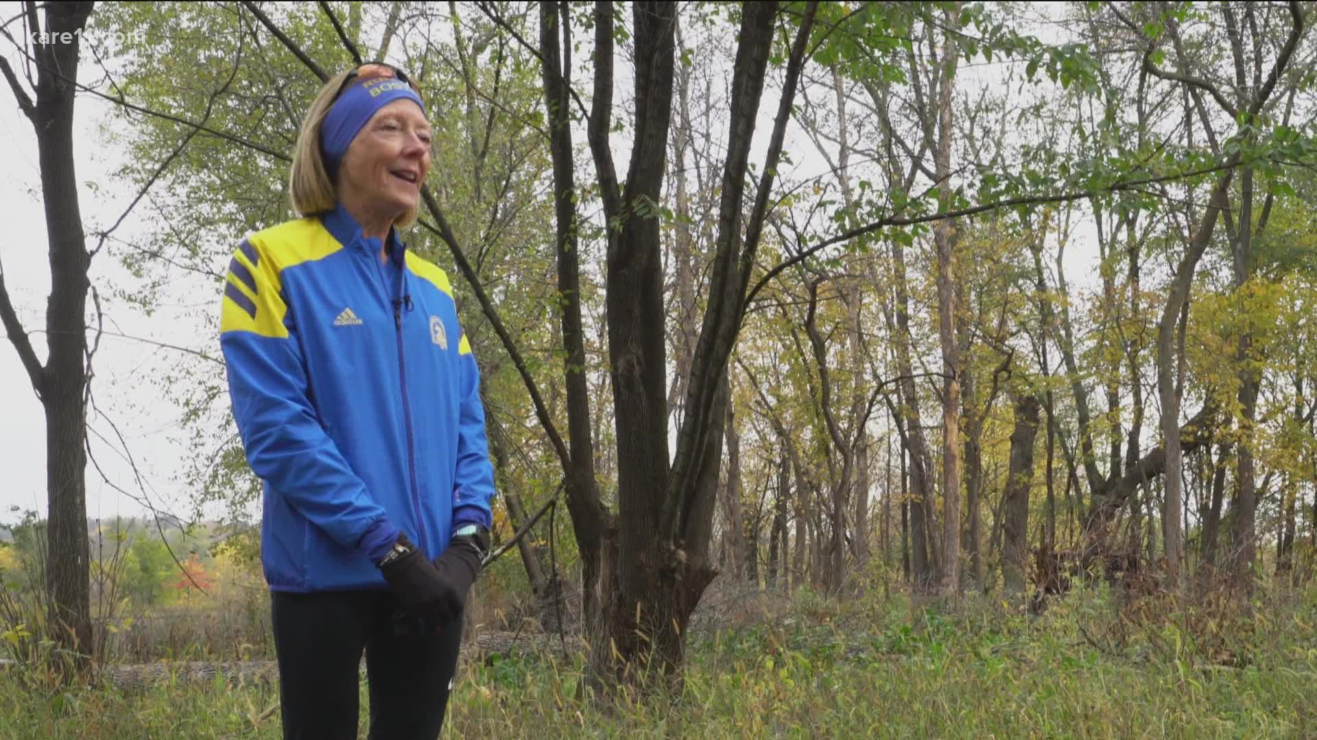 Gwen Jacobson says she hopes to complete 100 marathons before she turns 65 in 2023.