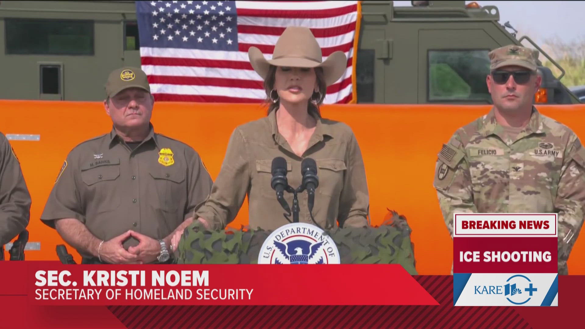 Kristi Noem comments on Minneapolis ICE shooting