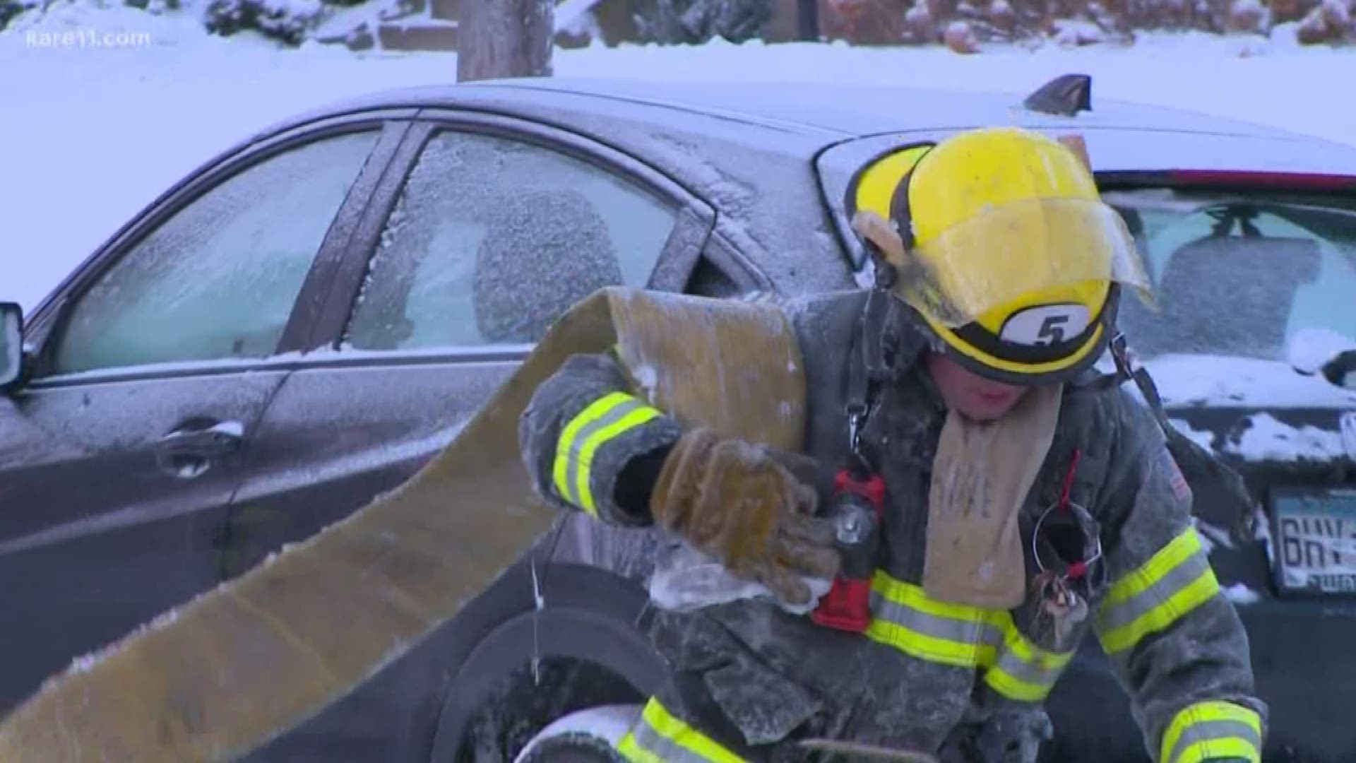 It's hard to imagine, but fire fighters do have to work through these cold snaps.
They'd like to remind all of us there are  ways to prevent fire from breaking out at your house.
Lou Raguse shares some common winter fire risks.