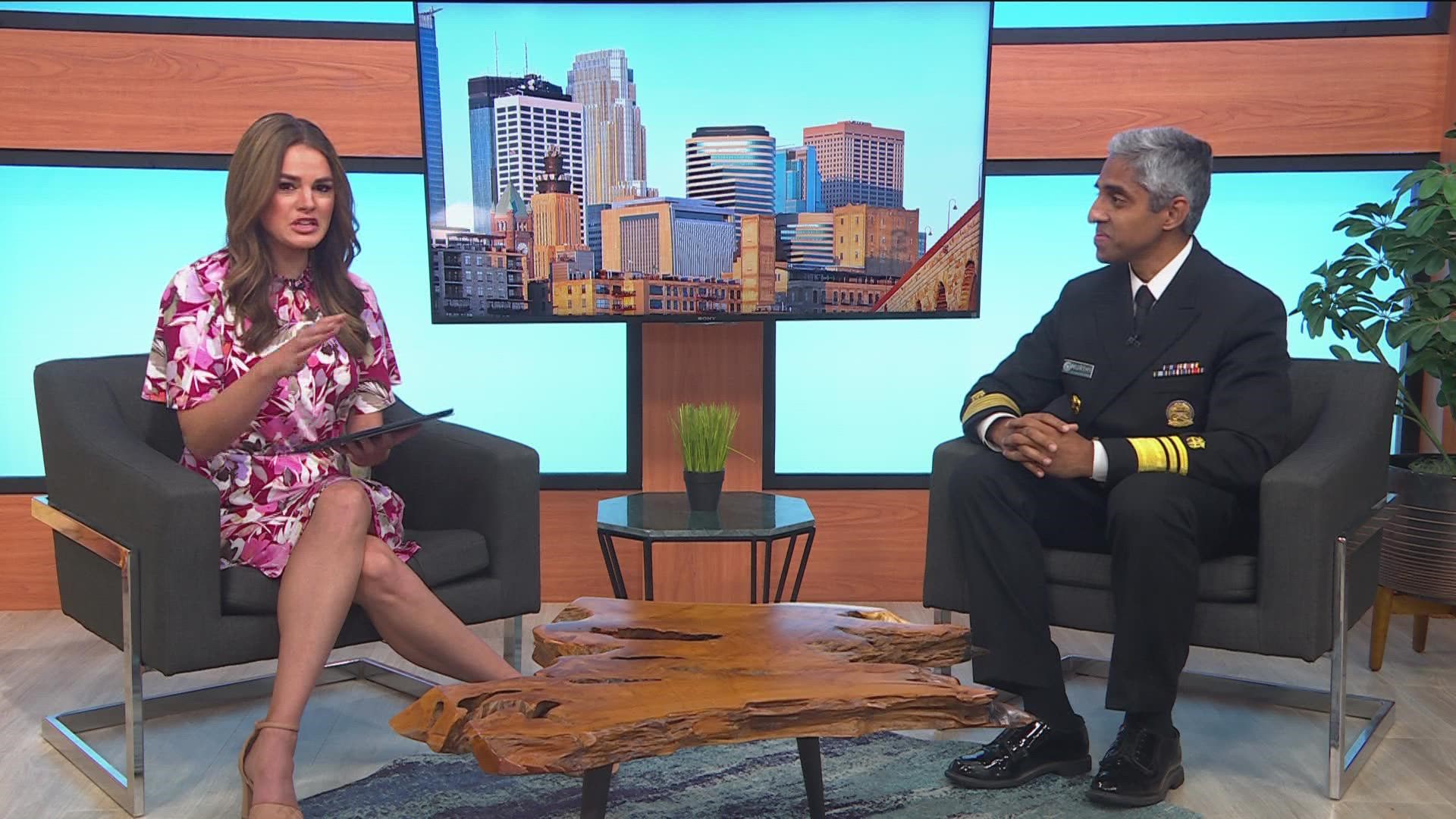Dr. Vivek Murthy in studio talking Monkey Pox and Youth athlete mental health.