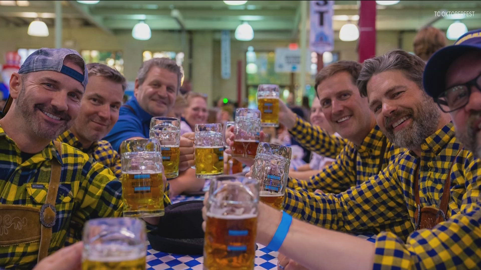 Owners of Twin Cities Oktoberfest, Chip Meyers and Ryan Brow, spoke about the 15th annual event.