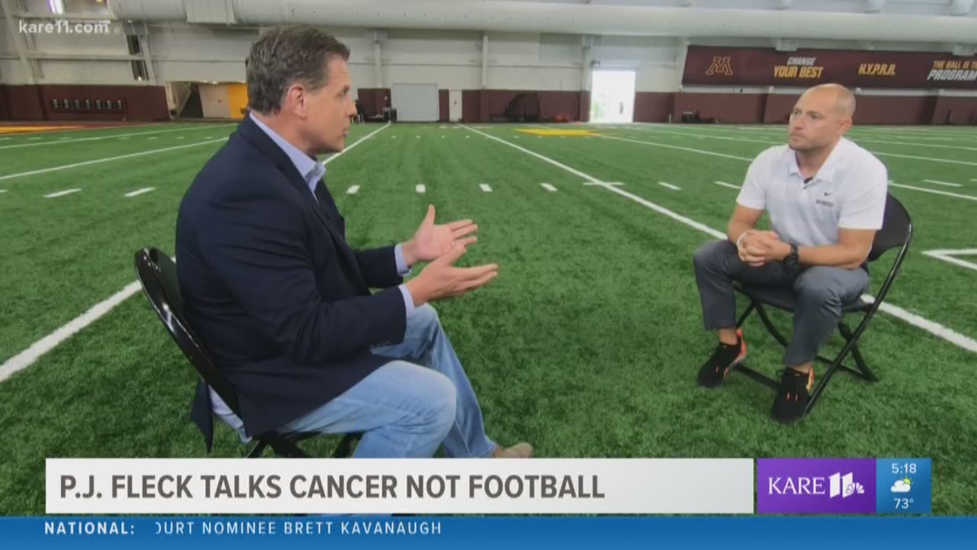 PJ Fleck talks about cancer - not football