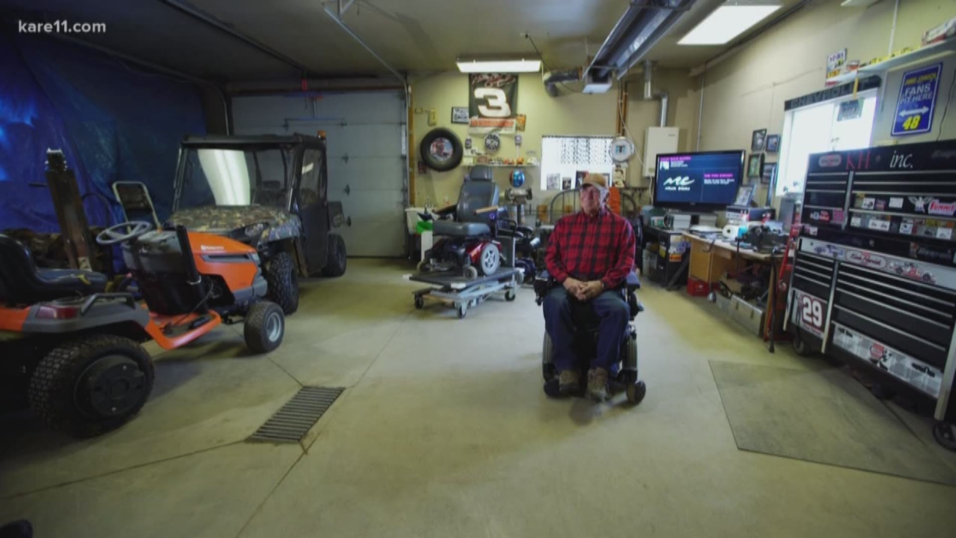 When the last of the classic cars rolled out of Bill’s shop, different wheels moved in. These days, he toils for hours restoring power wheelchairs.