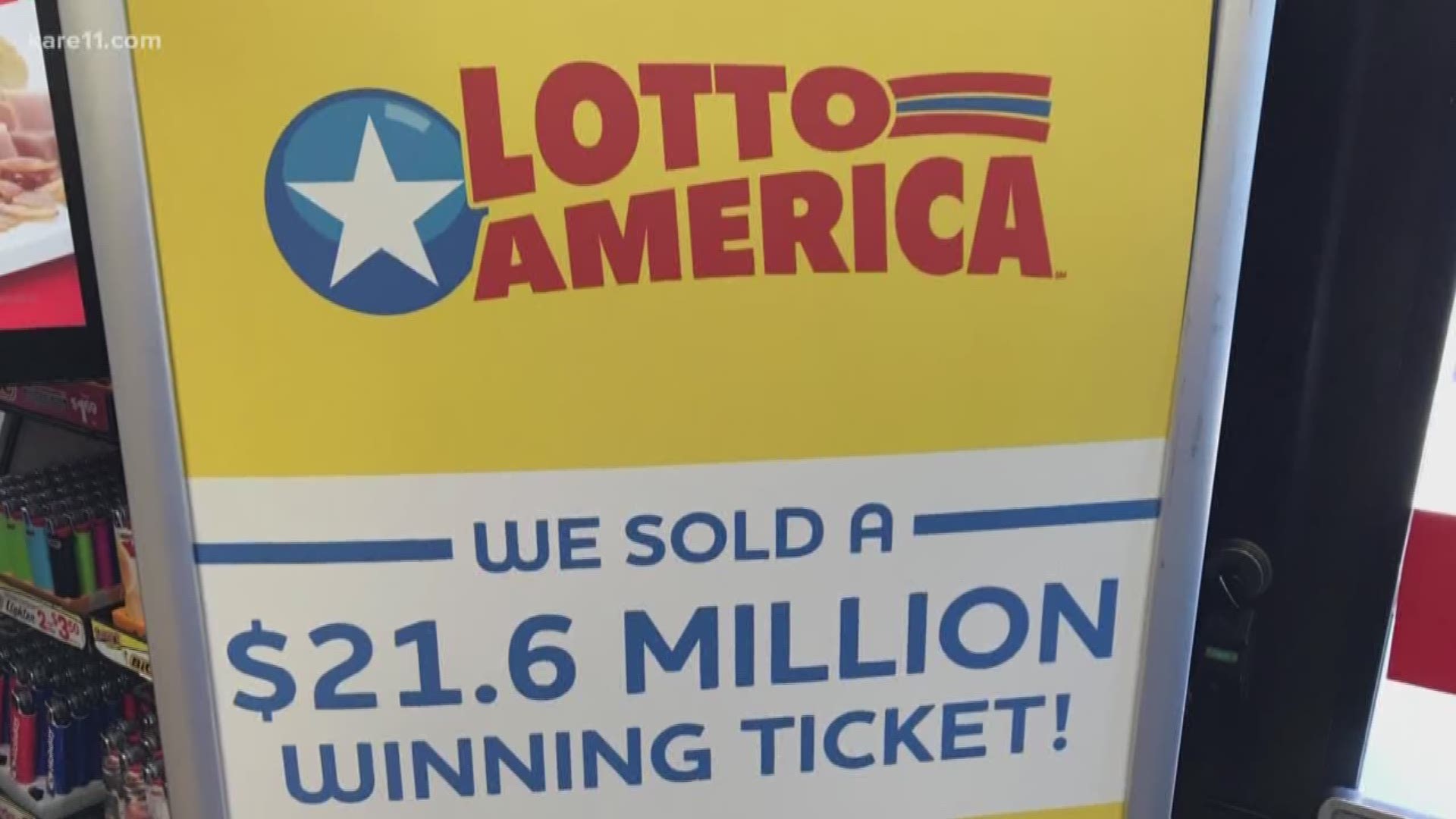 Lottery officials are waiting to meet Minnesota's newest millionaire after a winning Lotto America ticket worth $21.6 million was sold at a convenience store in Ramsey.