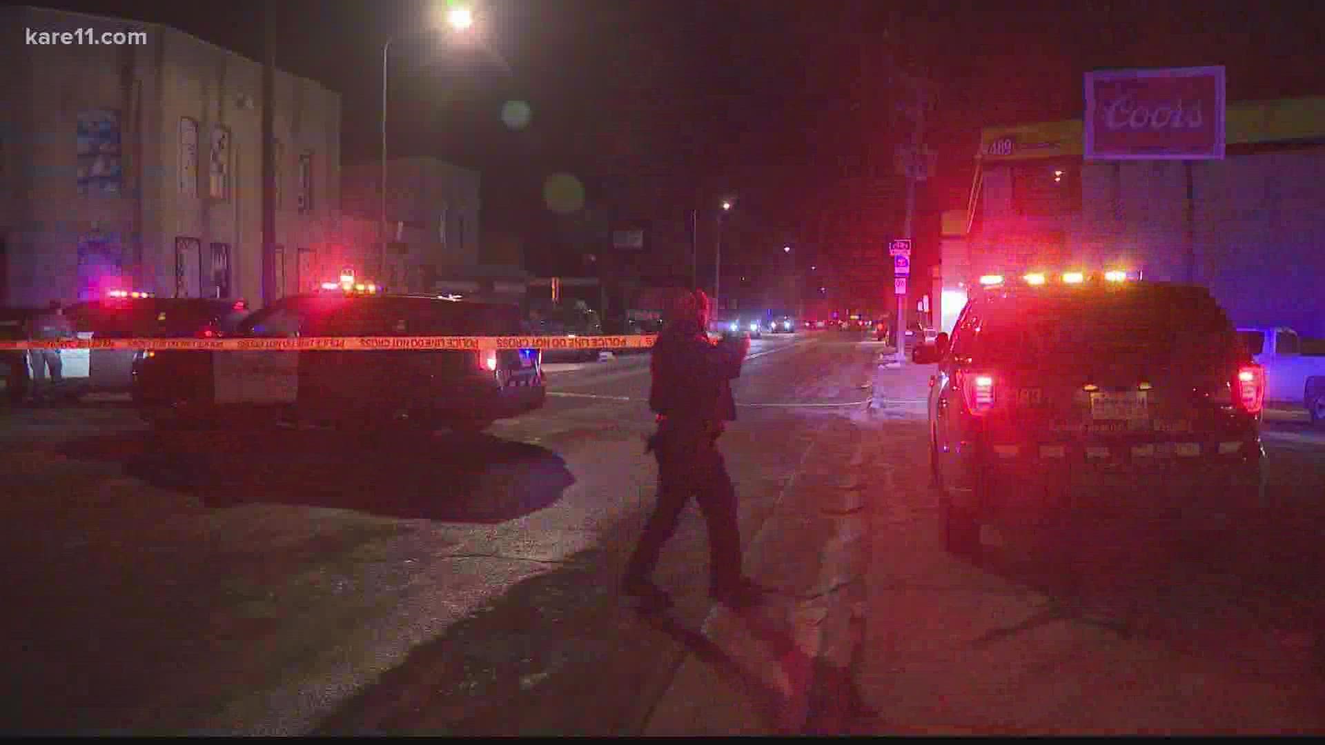 Police said a man in his 30s was killed on Monday night.