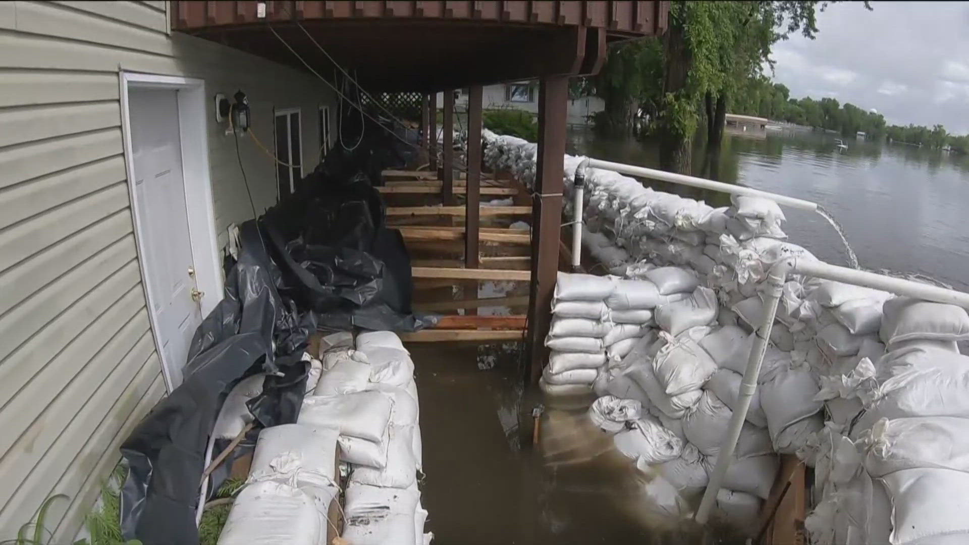 The floodwaters have receded in Waterville but the town still has a way to go.