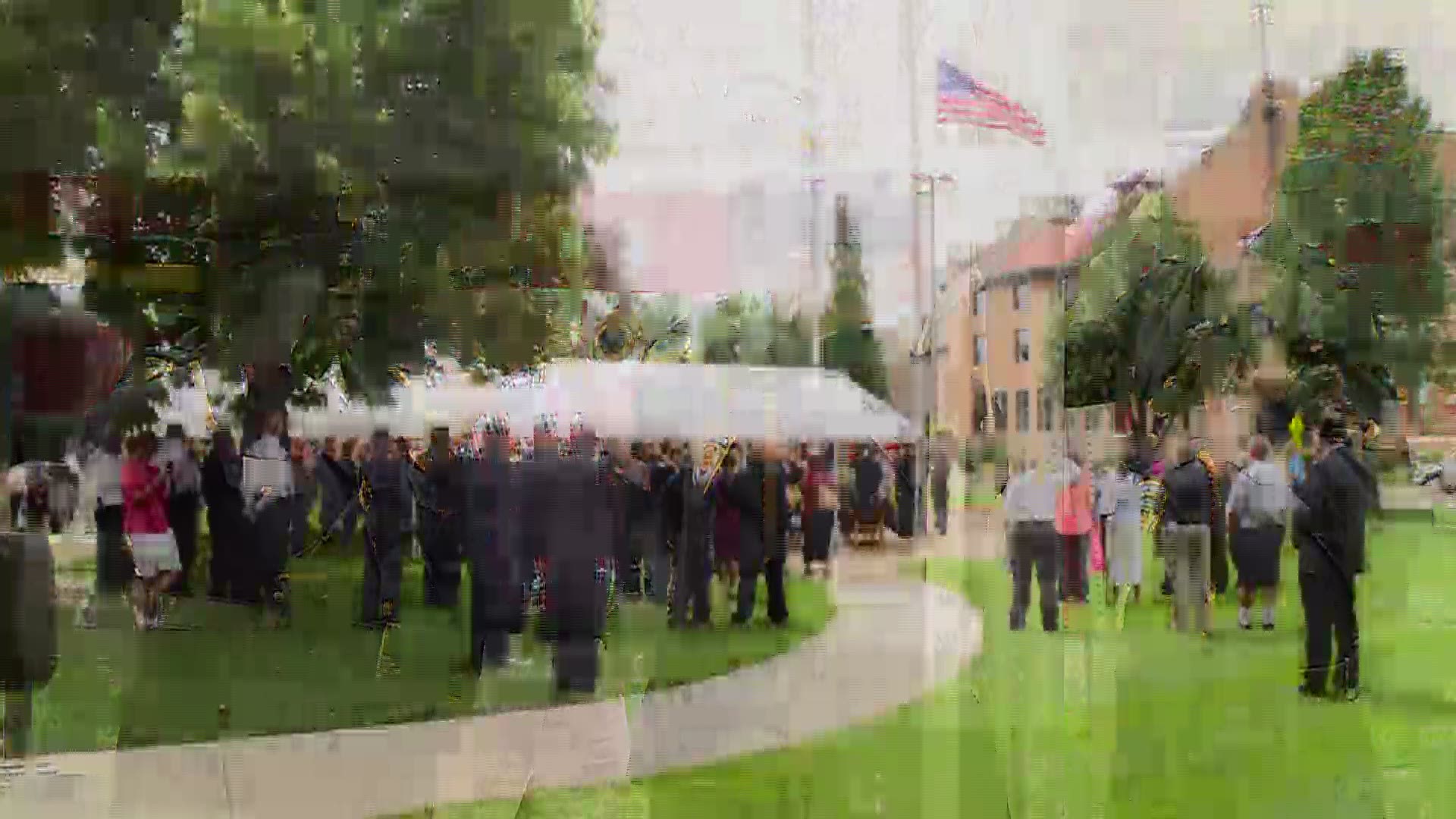 On Thursday, a somber ceremony marked the one year anniversary of the death of Stillwater corrections officer Joseph Gomm. With around 400 people in attendance, the ceremony included a minute of silence.