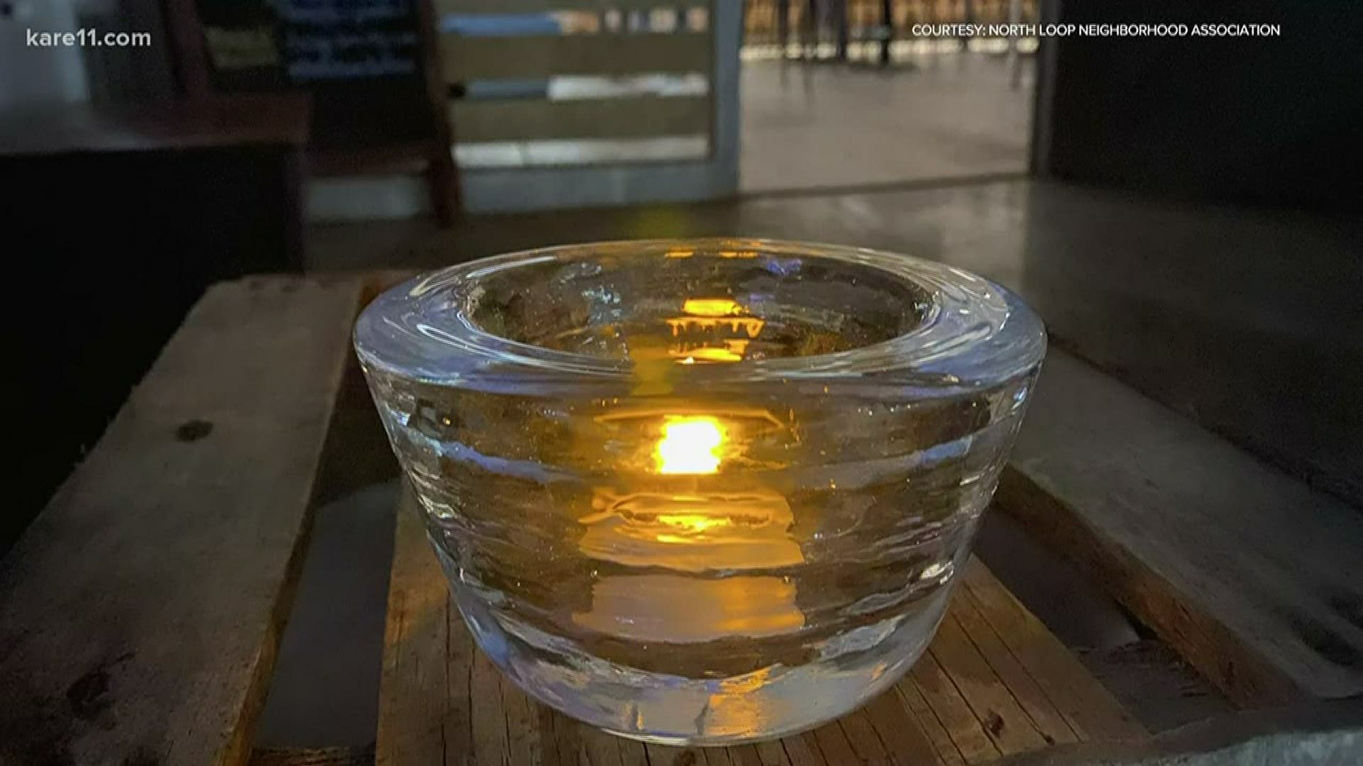 A Minneapolis-based glass manufacturing company has created a symbol of hope to shine light on businesses in the North Loop during the coronavirus pandemic.