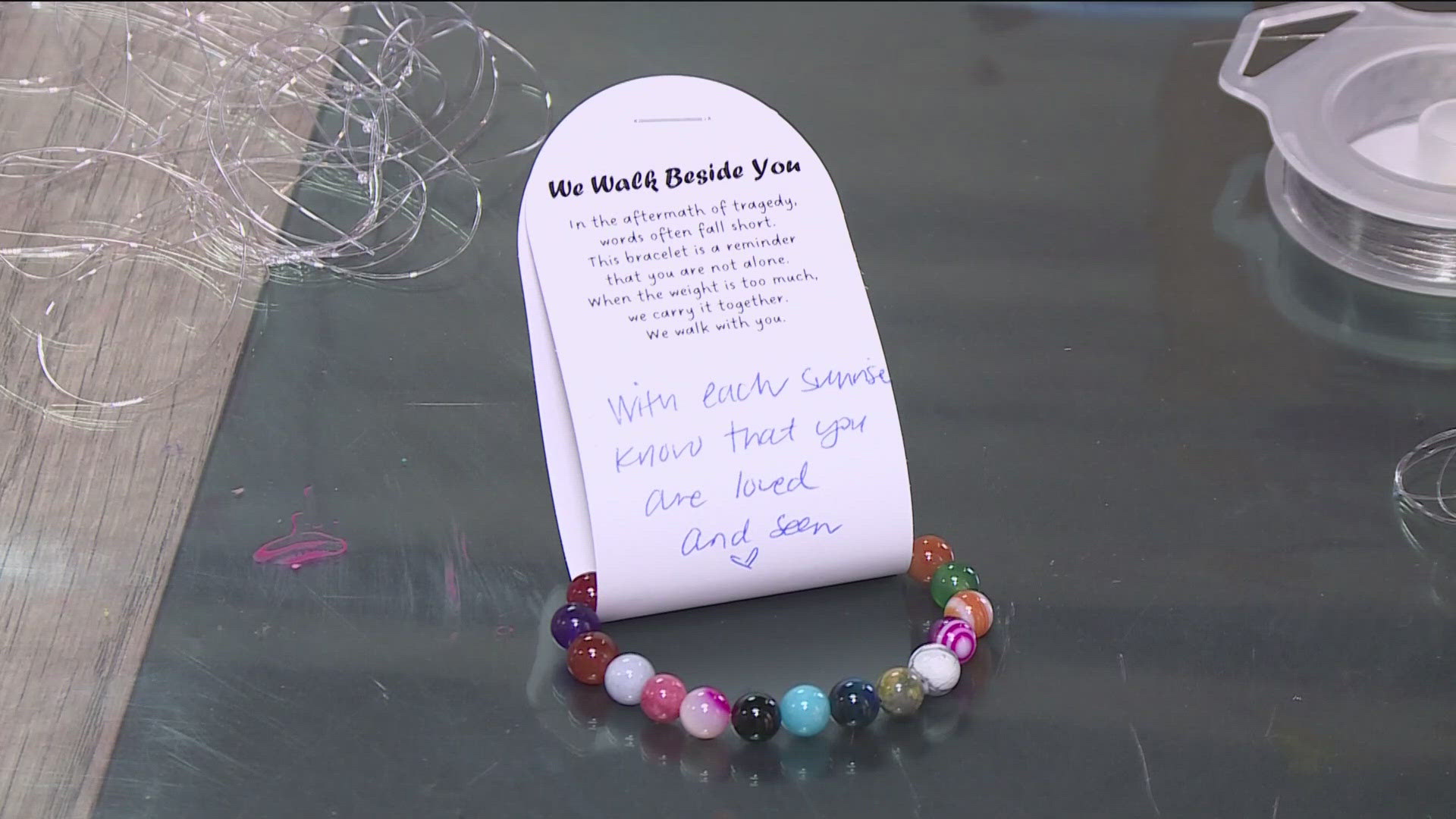 A local company is making a bracelet with a mission.
