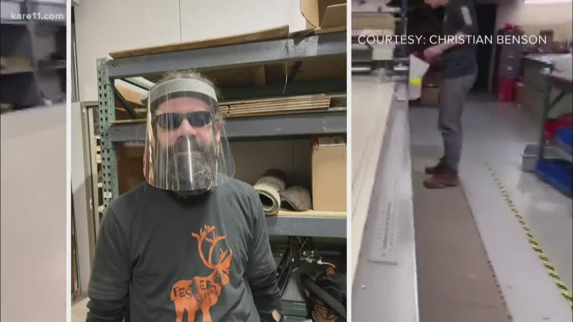 On Friday, they donated 3,400 face shields to St. Luke's hospital in Duluth.