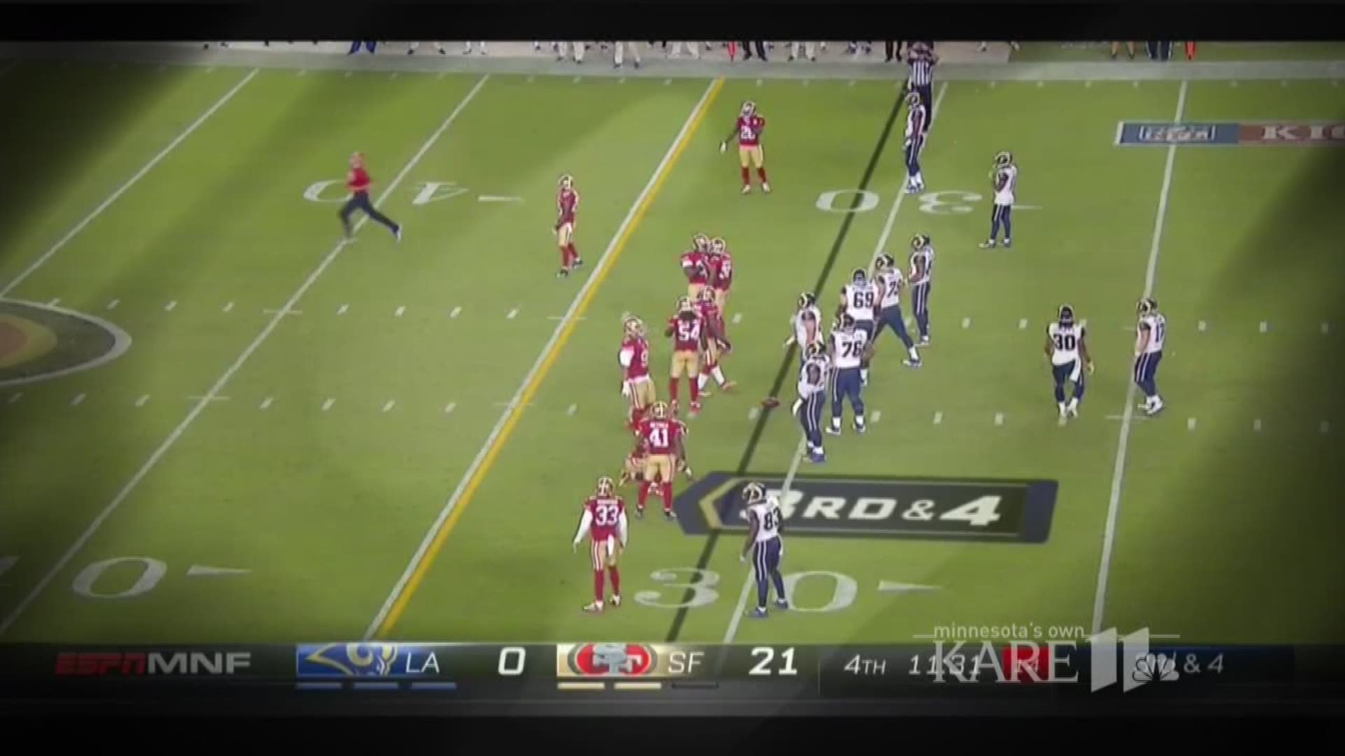 Kevin Harlan's Amazing Play-by-Play of a Fan on the Field, Rams vs. 49ers