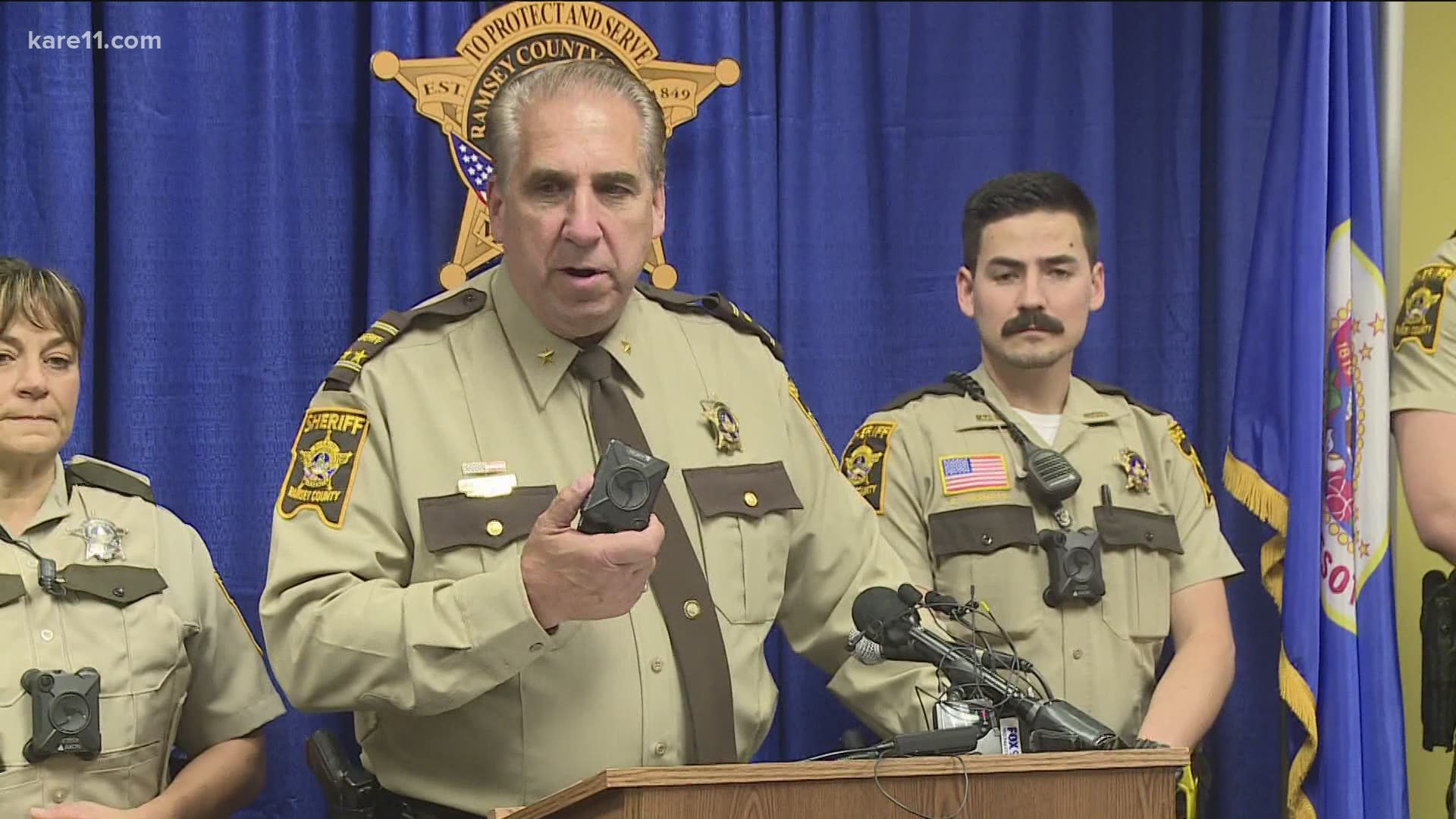 Ramsey County Sheriff Bob Fletcher says he has pulled deputies from the U.S. Marshals Service's Fugitive Task Force until body cameras are allowed