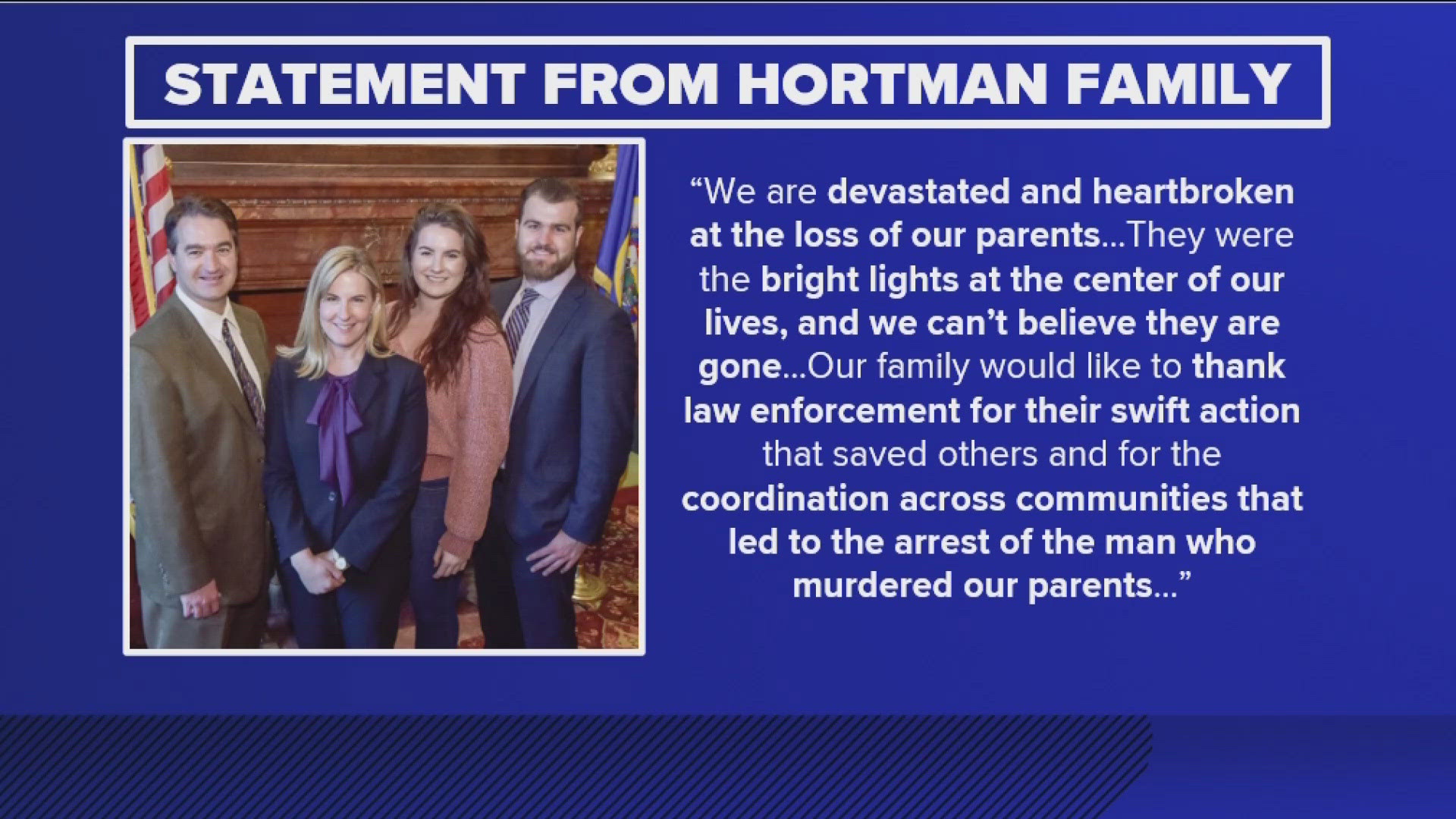 Rep. Melissa Hortman and her husband, Mark, died in a targeted shooting over the weekend.