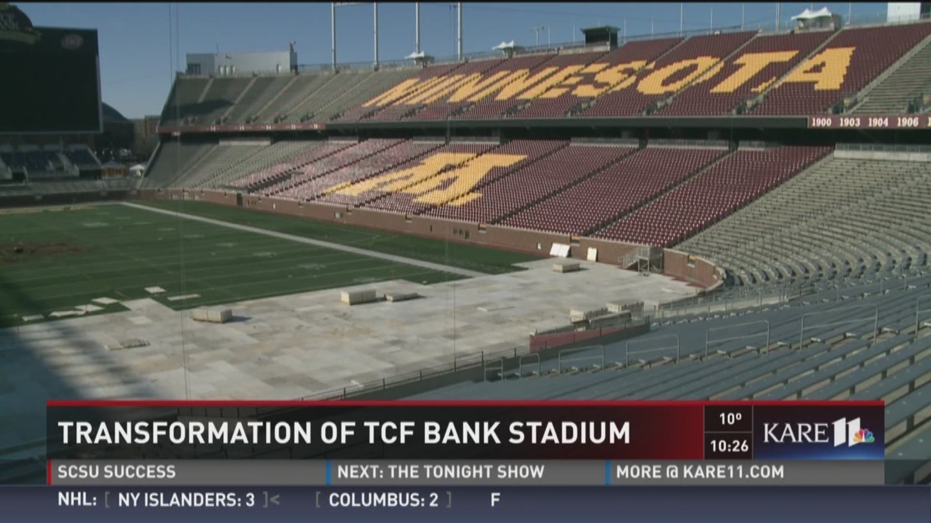 Video: TCF Bank Stadium Turf Installation Begins - University of Minnesota  Athletics