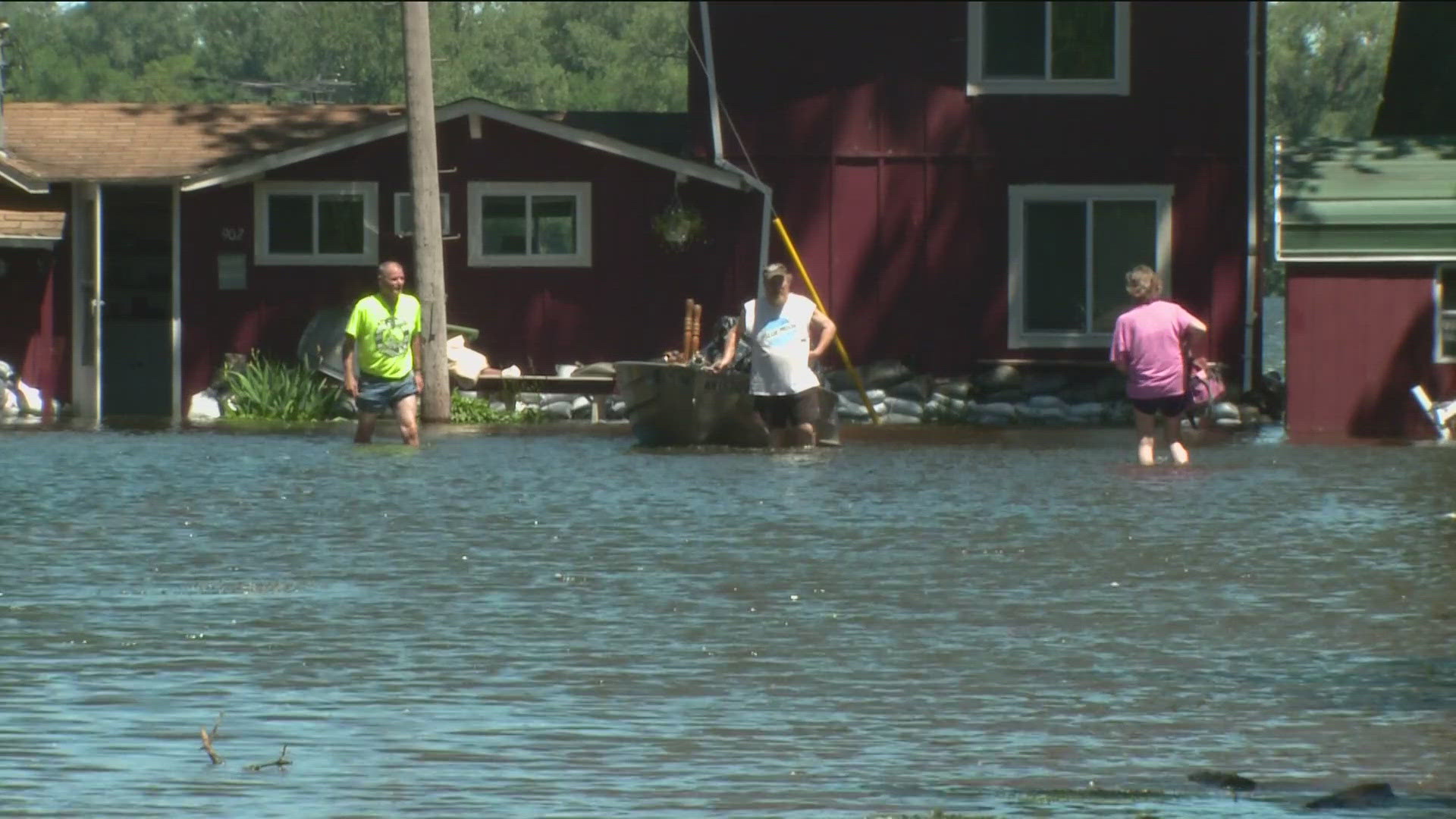 Rich Gorell and his wife were forced to evacuate and leave town on Friday.