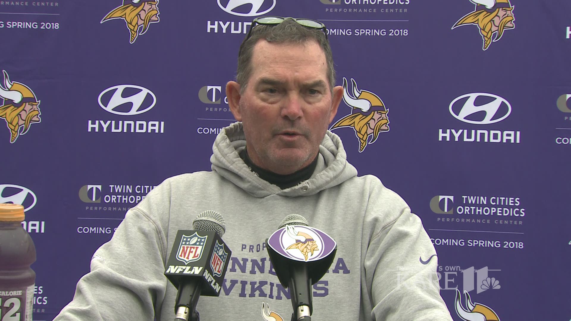 Coach Zimmer and Vikings players react to the news Monday morning that rookie RB Dalvin Cook tore his ACL in Sunday's game vs Detriot.