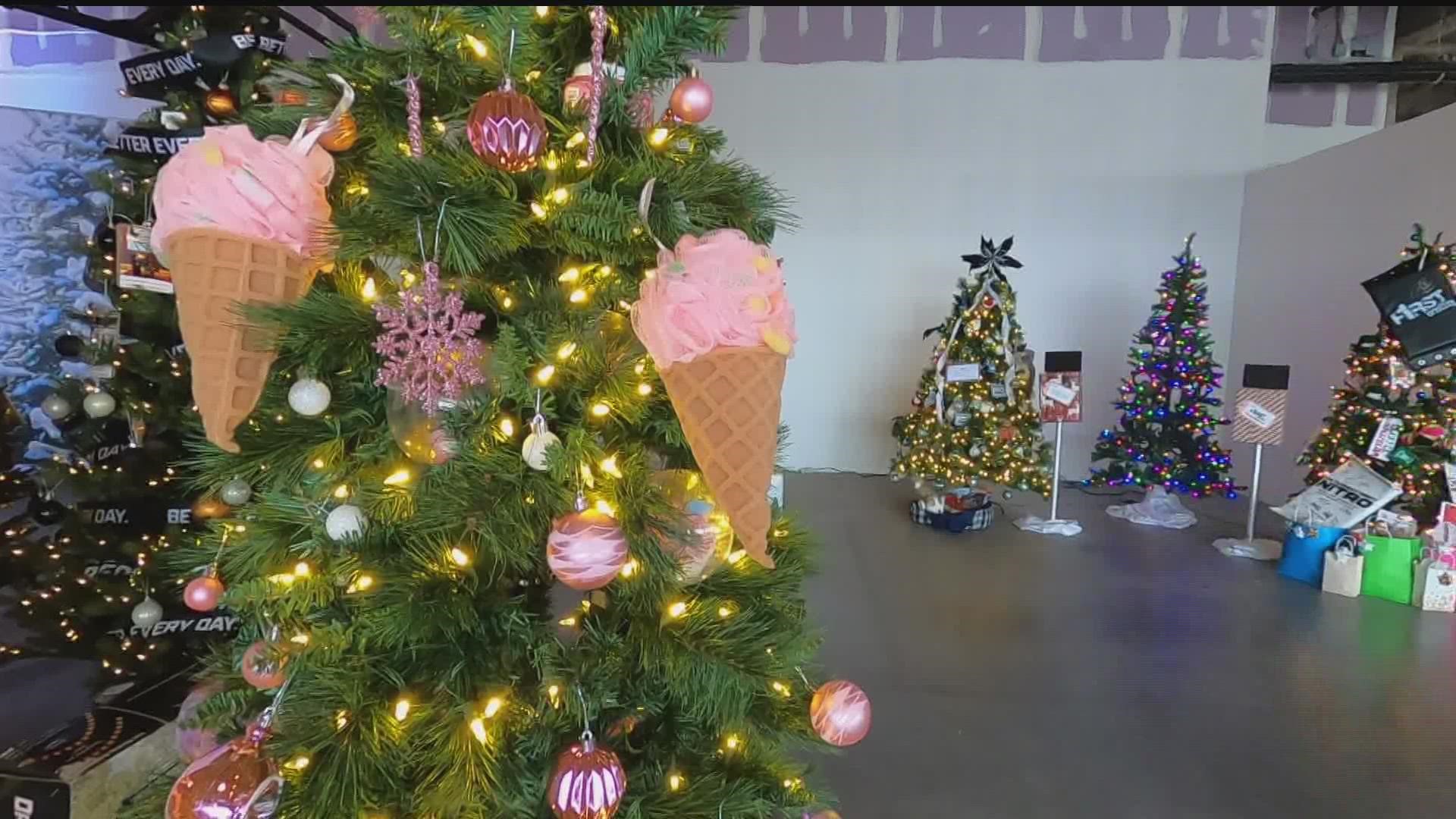 The festival kicked off Wednesday with an installation of 80 uniquely decorated Christmas trees.