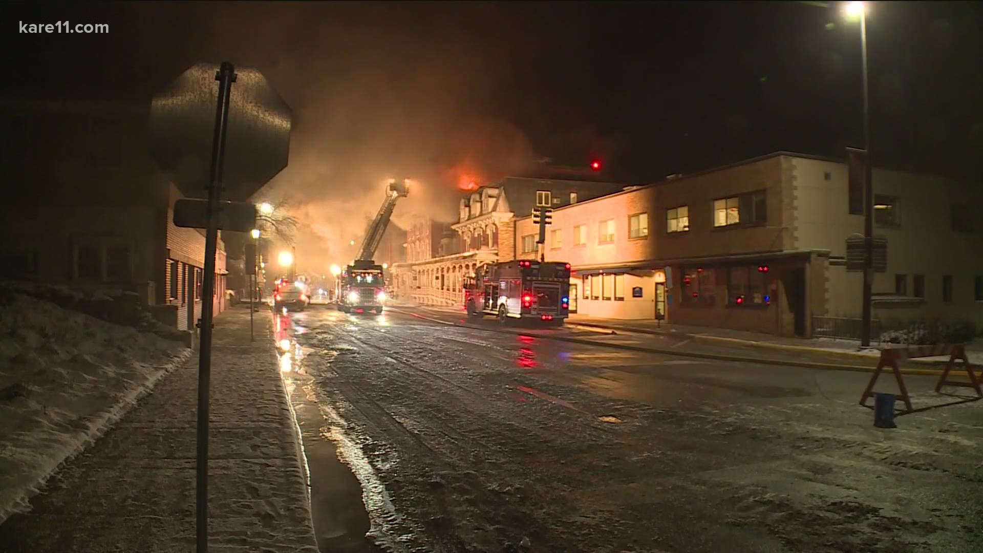 Firefighters battled the blaze at the 143-year-old building from Thursday afternoon well into Friday morning.