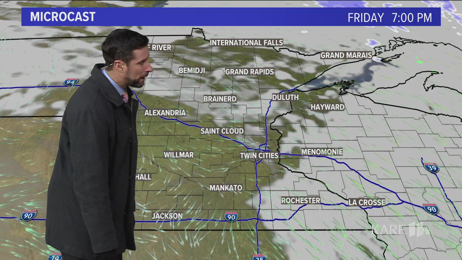 An overall quiet and mostly cloudy forecast, with another shot of colder air the week of Thanksgiving.