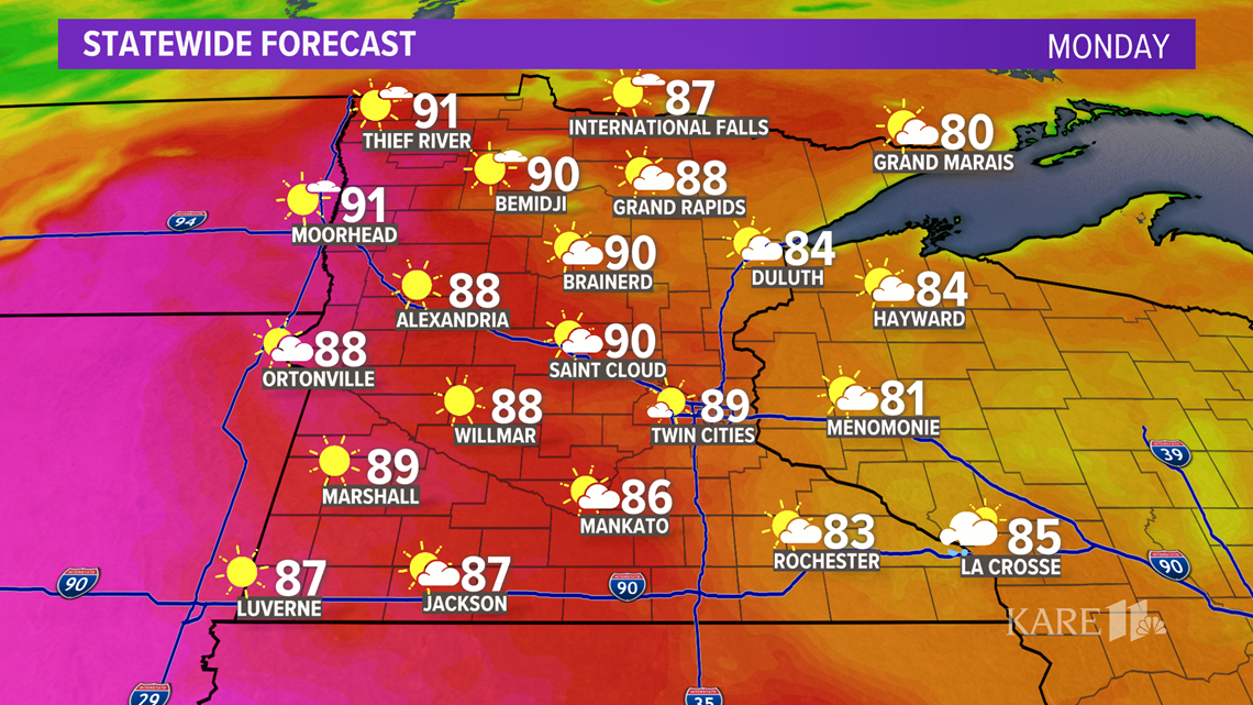 Current weather forecast in the Twin Cities | kare11.com