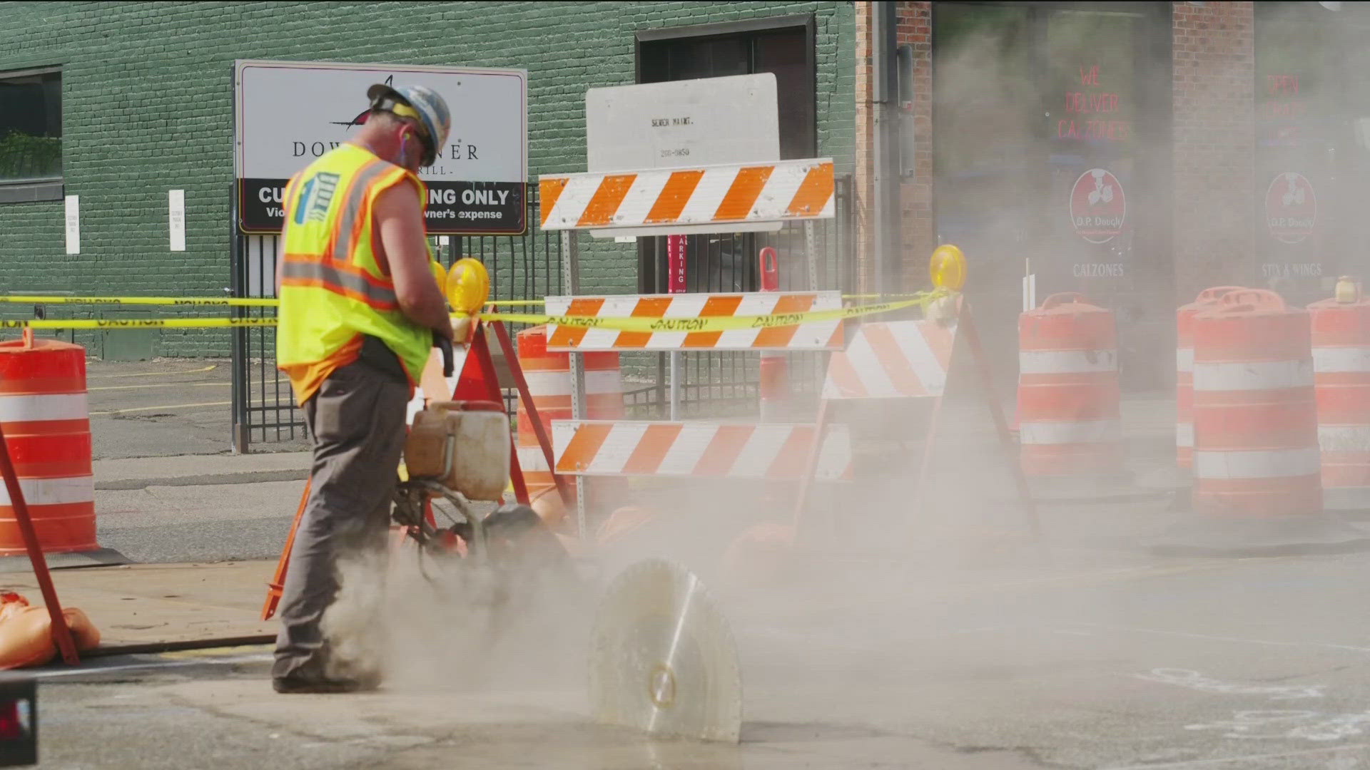 The city cays the sinkhole, which opened Thursday evening, is expected to take two months to fix.
