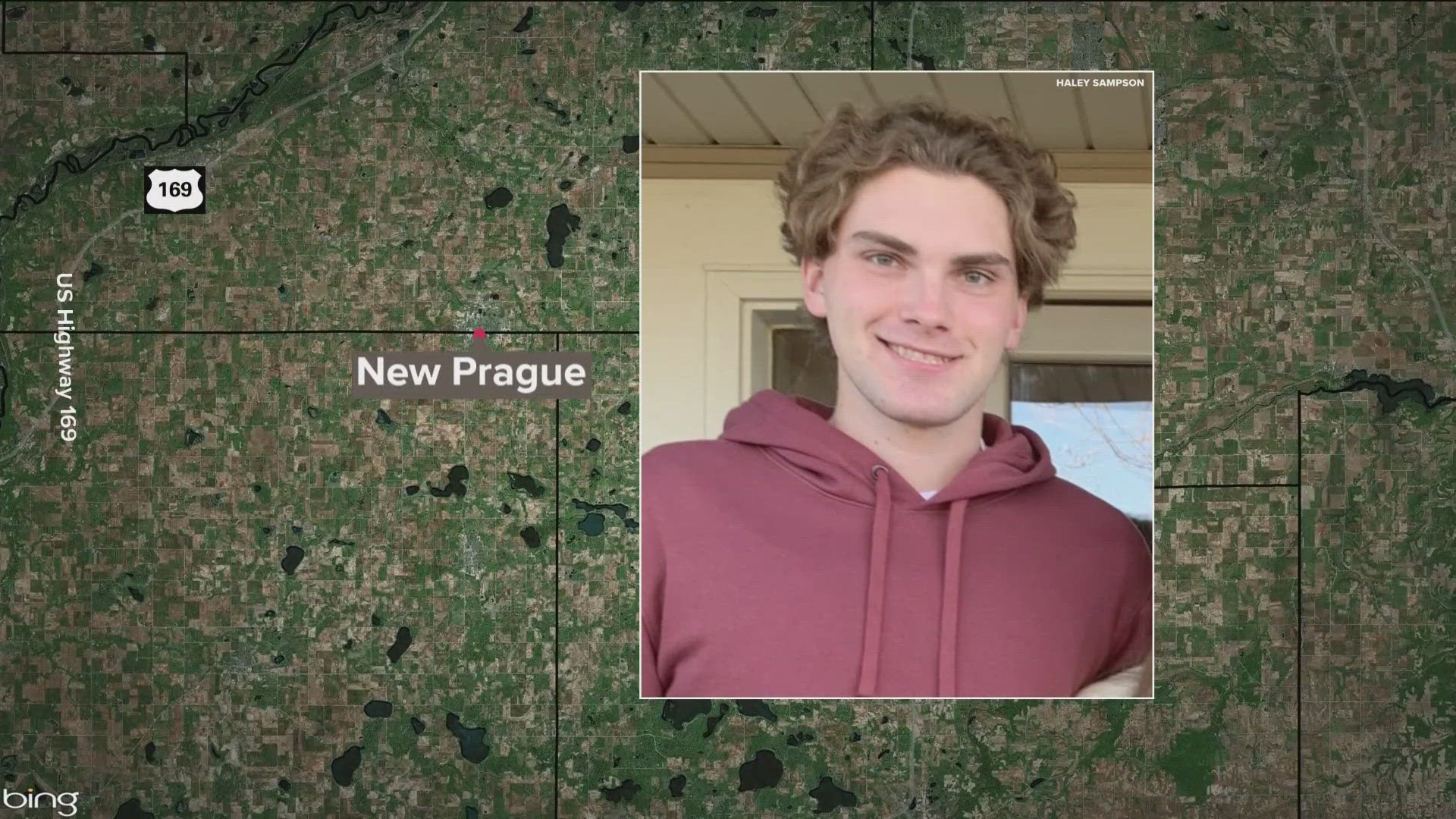 Dozens of volunteers in New Prague were searching for Logan Sampson after he left his home early Sunday.