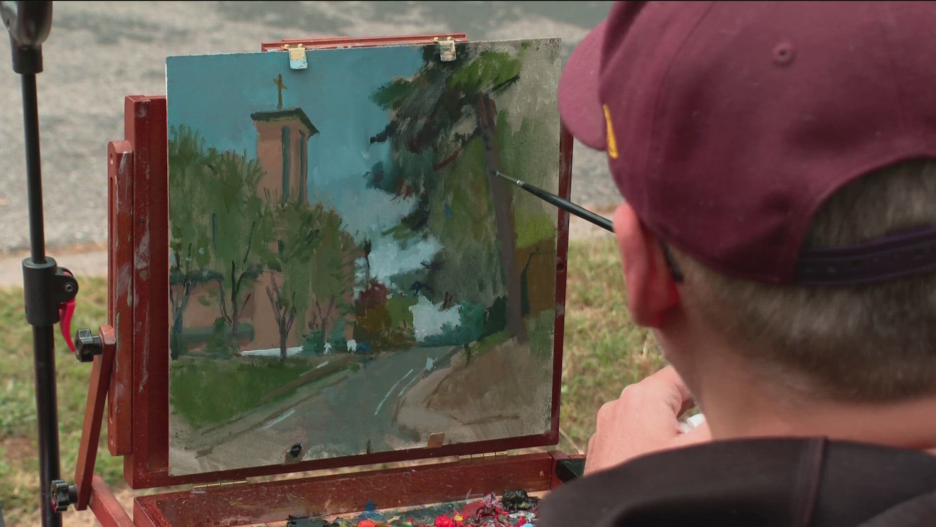 When the Minneapolis-based artist known as Kickliy asked a friend what he could do following the Annunciation School mass shooting, the answer was simple - paint. 