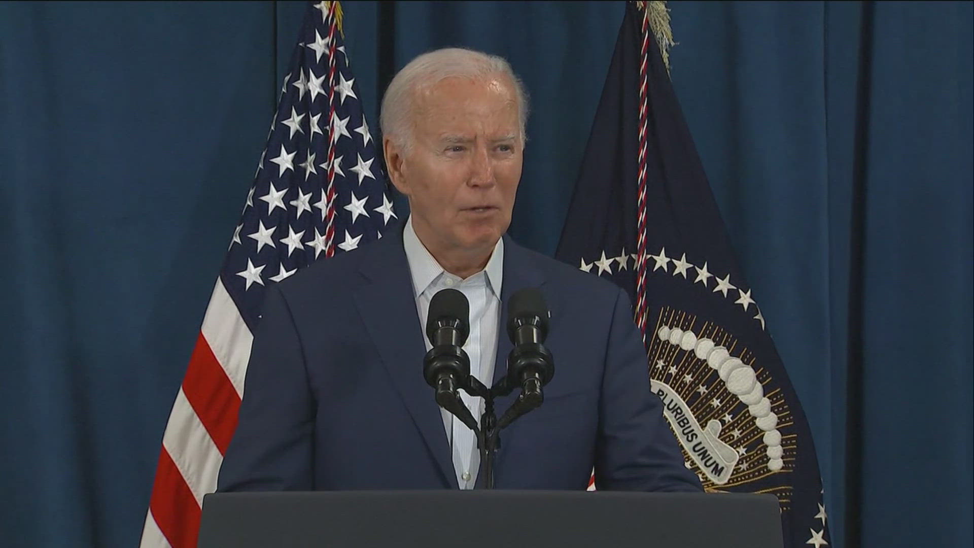 Addressing the nation about two hours after the shooting, Biden said he was relieved that Trump is reportedly “doing well.”