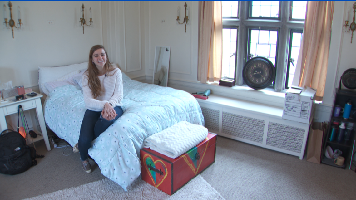 Senior dorm college students move into assisted living home