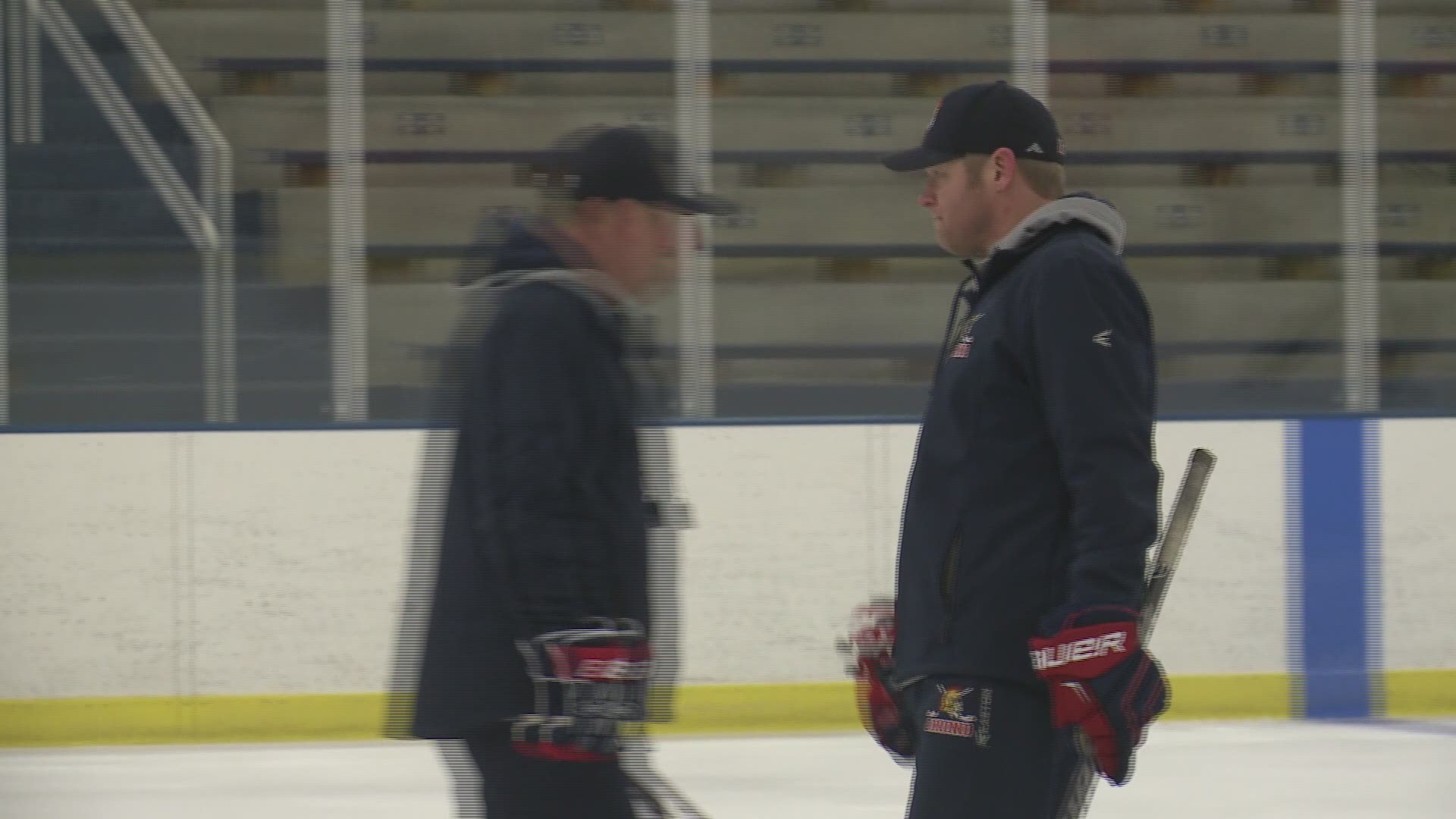 Mark Parrish is in his second year as the head boys hockey coach at Orono High School.