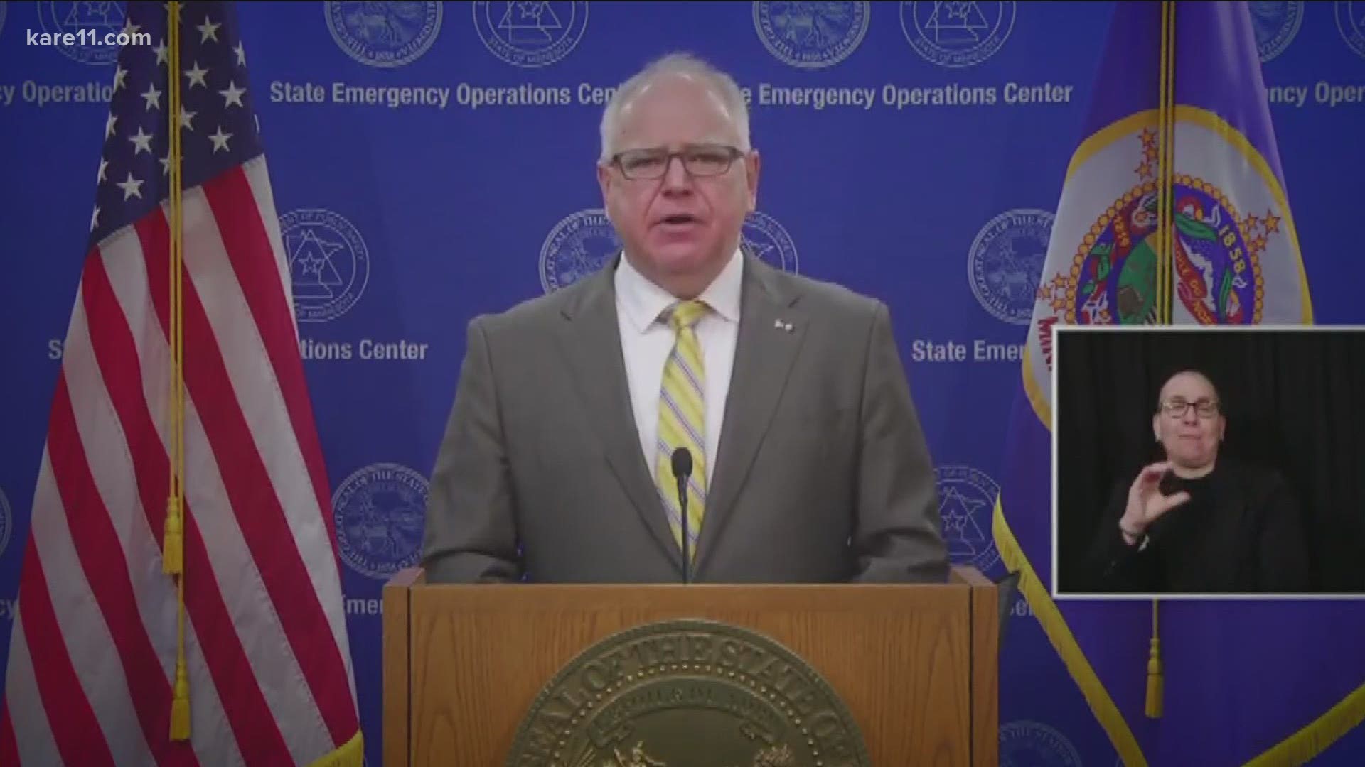 Walz said he expects all schools to offer some form of in-person learning by March 8.