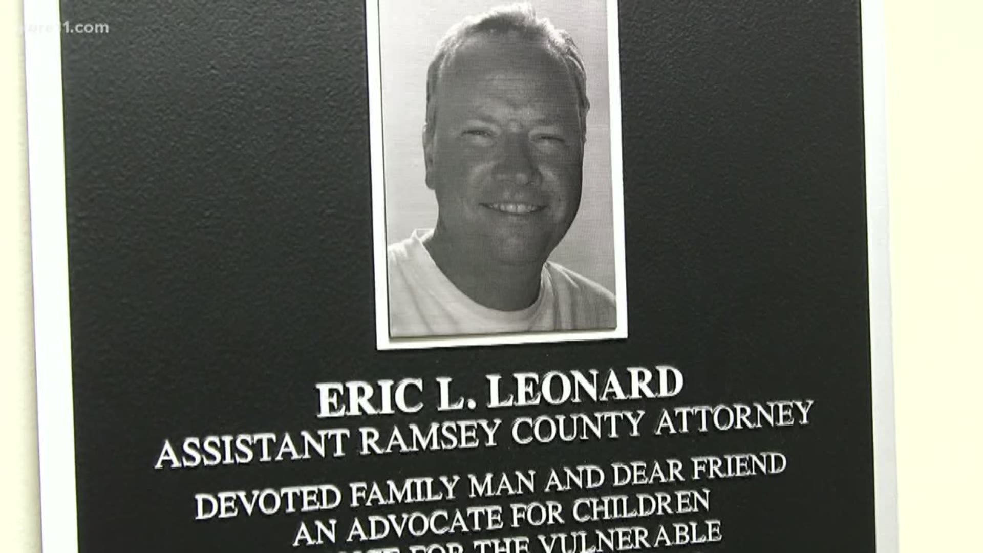 A Ramsey County prosecutor is being honored for his hard work to achieve justice for some of the most vulnerable children. A room at the county attorney's office will bear his legacy. https://kare11.tv/2MHpleC