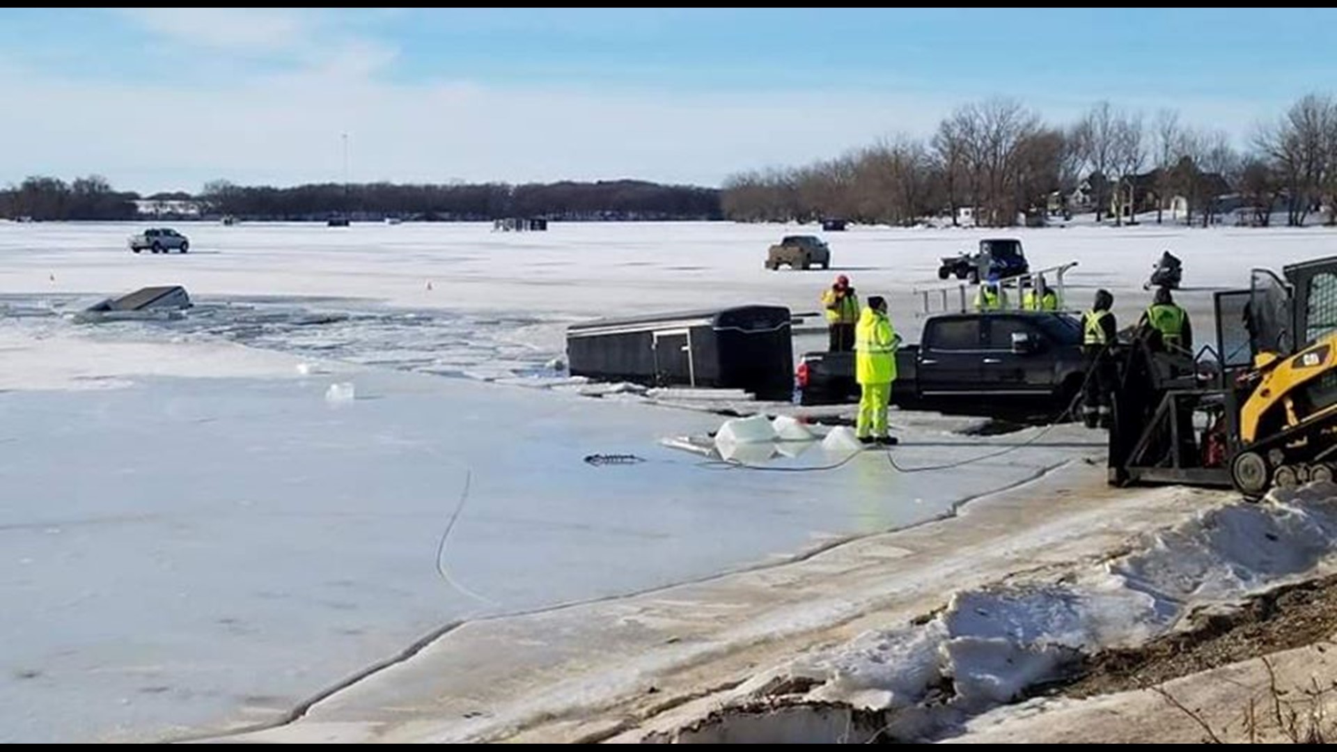 Vehicles plunge through thin ice on southwest MN lake | kare11.com