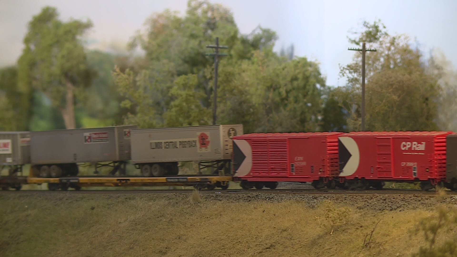 Hundreds of rail cars, engines, and landscapes he has created by hand.
