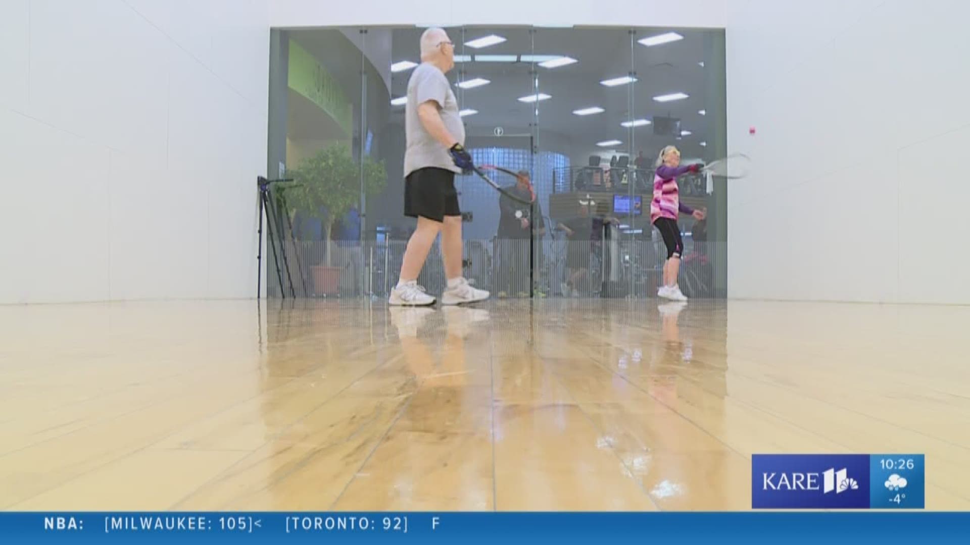 Twin Cities couple has spent half of their marriage playing racquetball together.