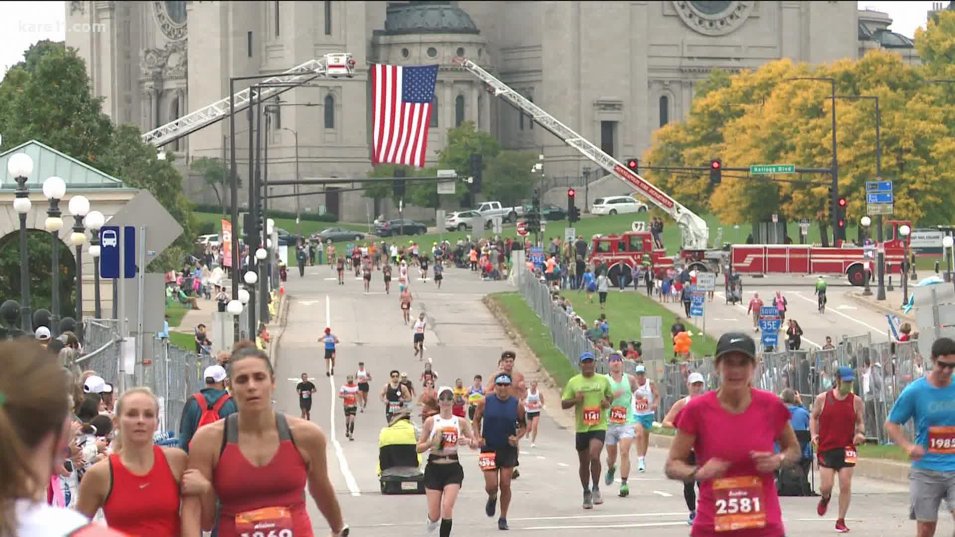 Runners returned for an in-person race weekend, culminating in a full marathon that featured about 4,500 participants.