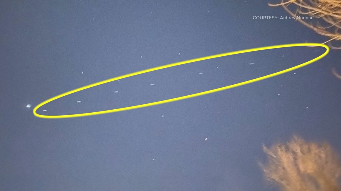 What were those strange lights in the sky over the weekend?