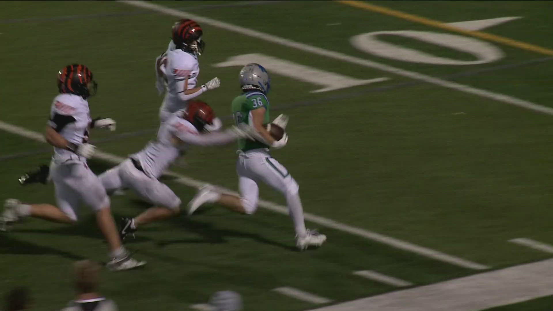 Keep up with the highlights from Friday's high school football matchup!