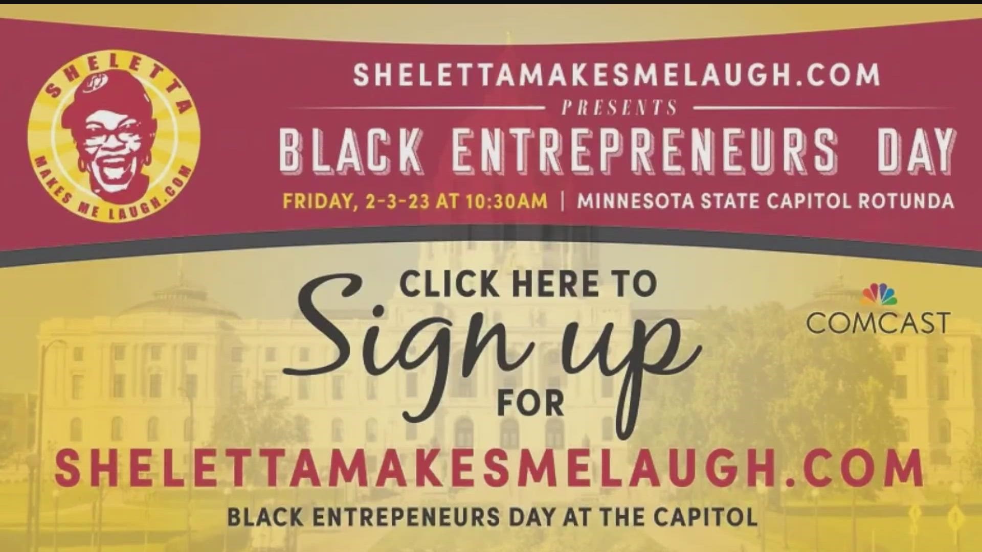 Twin Cities comedian and activist Sheletta Brundidge is producing Black Entrepreneurs Day at the Capitol, an event that will draw hundreds to St. Paul Friday morning
